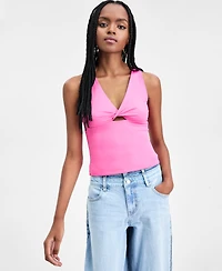 Bar Iii Women's Twist-Front Sleeveless Top, Macy's Exclusive