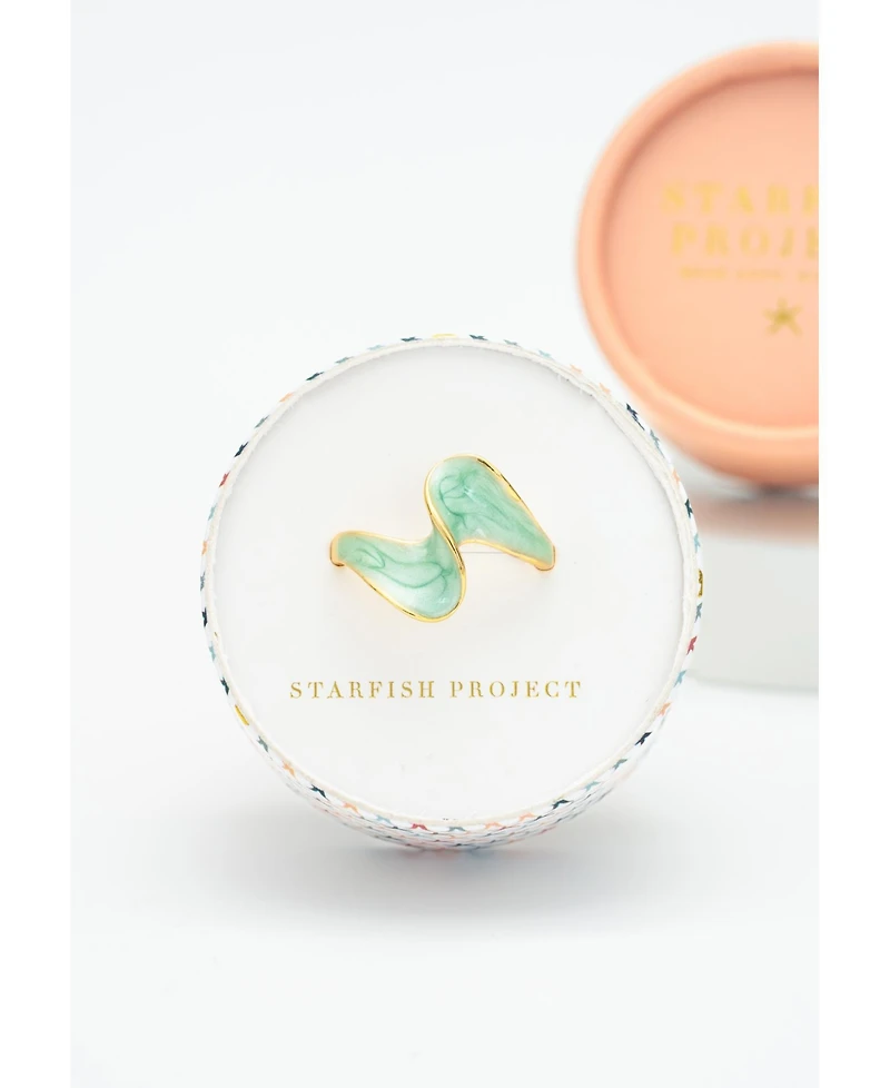 Starfish Project Ribbon of Light Ring in Mint