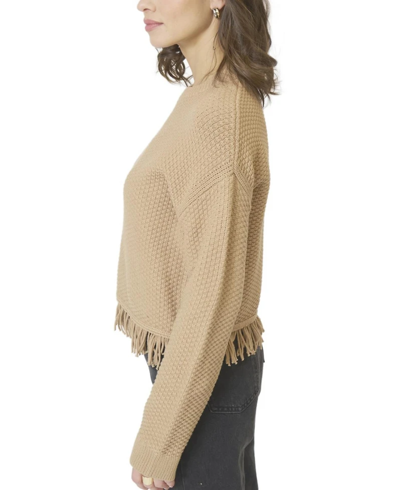 Central Park West Women's Elyse Seed Stitch Ls Dolman