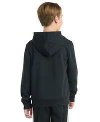 adidas Big Boys 8-20 Long-Sleeve Essential Logo Fleece Pullover Hoodie