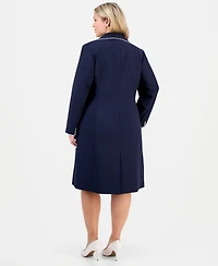 Le Suit Plus Open-Front Jacket & Round-Neck Sheath Dress