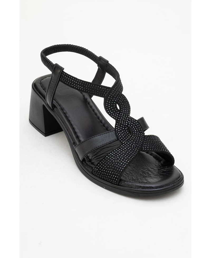 Forever & Always Shoes Dolen Leather Chunky Sandal (Women)