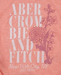 abercrombie kids Girls 5-18 Flower Lock Up Baby Short Sleeve T-Shirt