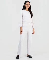 Ak Anne Klein Petite Serenity Knit Pull-On Pants