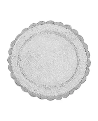 Laura Ashley Crochet Cotton Bath Rug