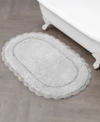 Laura Ashley Crochet Cotton Bath Rug
