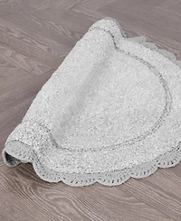Laura Ashley Crochet Cotton Bath Rug