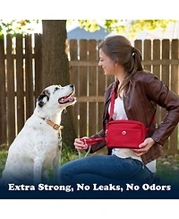 Compo Dog Poop Bags, 90 Bags, Ruby Red