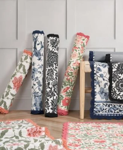 Laura Ashley Crochet Border Cotton Runner Rug