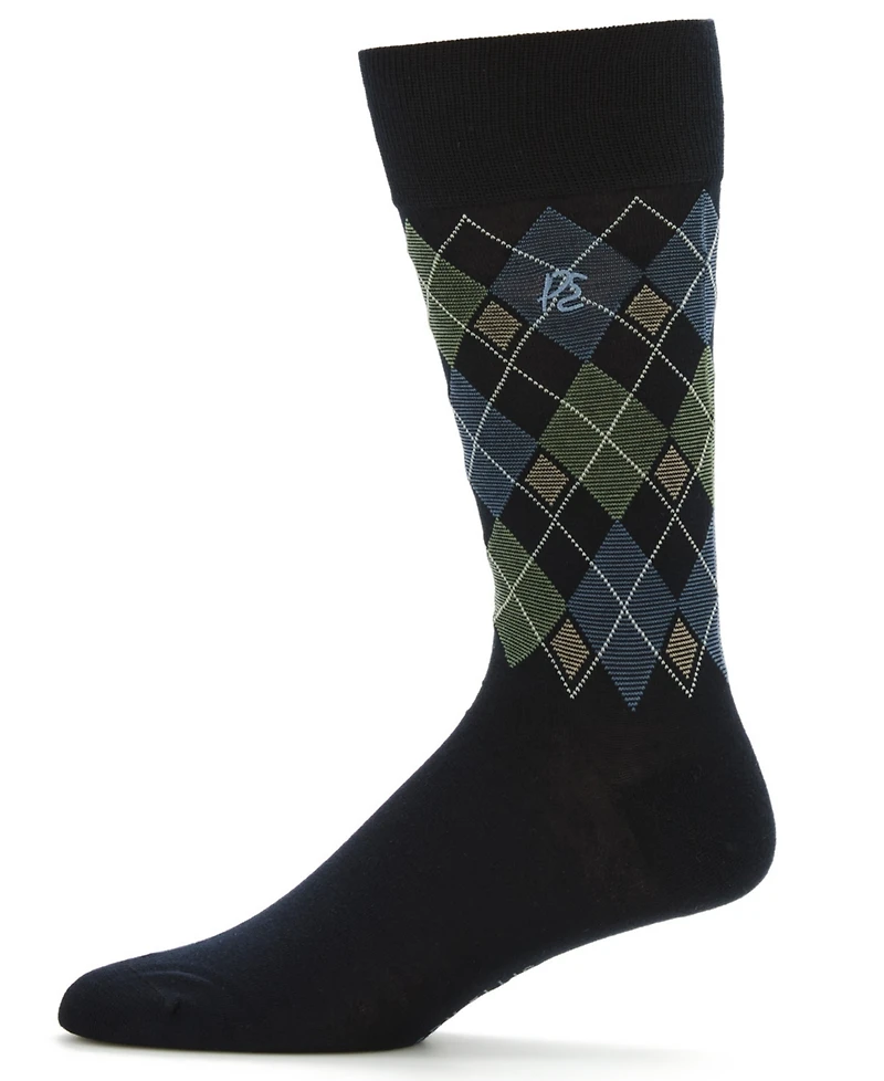 Perry Ellis Portfolio Men's Bamboo Diamond Socks
