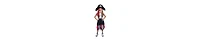 Dress Up America Pirate Girl Costume Set