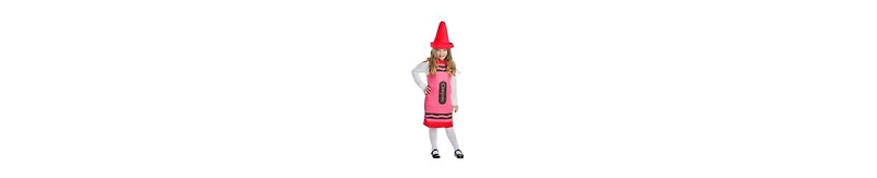 Dress Up America Crayon Tunic & Hat Costume Set