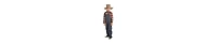 Dress Up America Kids Farmer Shirt & Overalls Costume Set