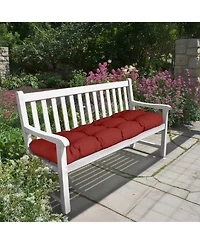 Aoodor 42" x 19.3" 5.1" Outdoor Polyester Tufted Bench Cushion, Water-resistant & Fade-Resistant, Cushion for Love Seat