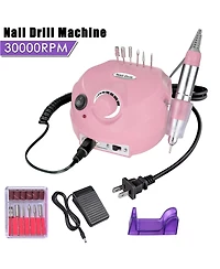 Byootique Nail Desk Station Kit w/ Nail Lamp Dust Collector Electric Drill Machine