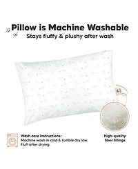 KeaBabies Toddler 2pk Pillow, Soft Organic Cotton Pillows for Sleeping, 13X18 Pillow