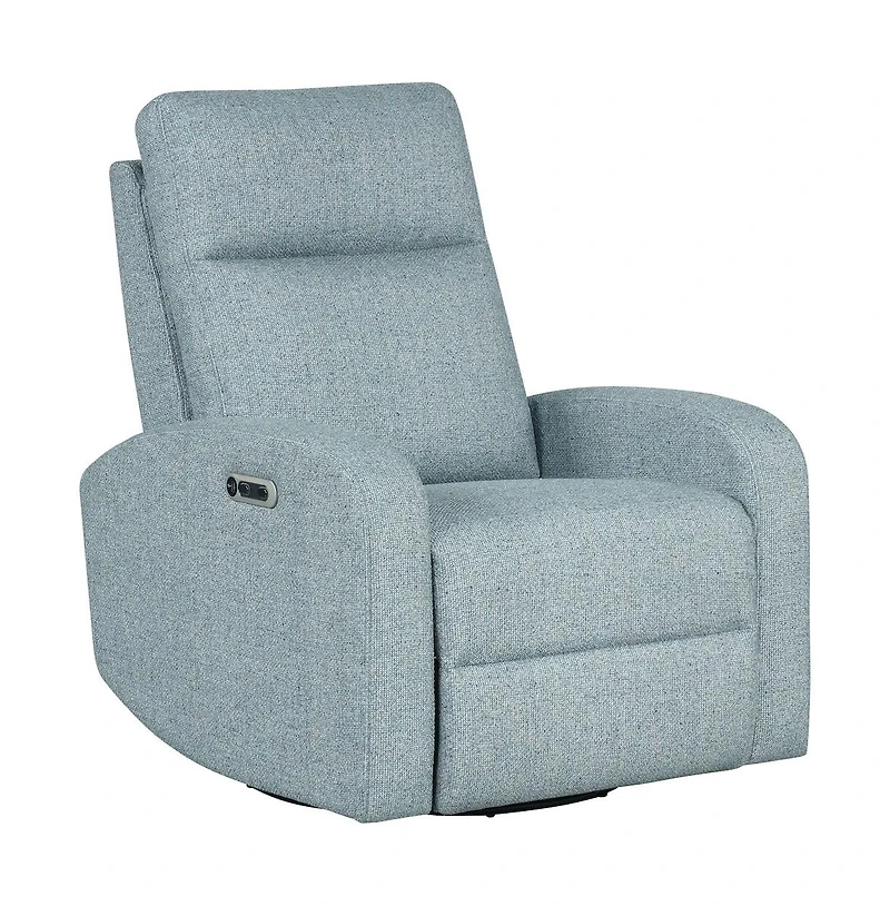 Parker Living Thriller - Natural Beauty Blue Power Swivel Glider Recliner