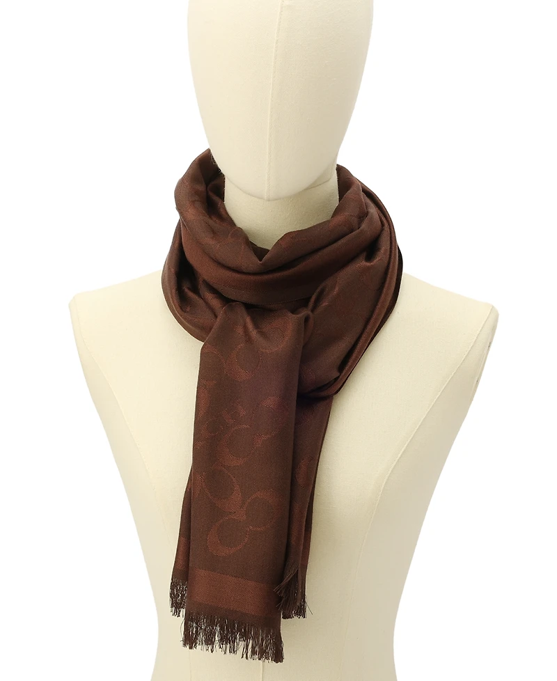 Coach Women's Bias Signature C Oblong Scarf