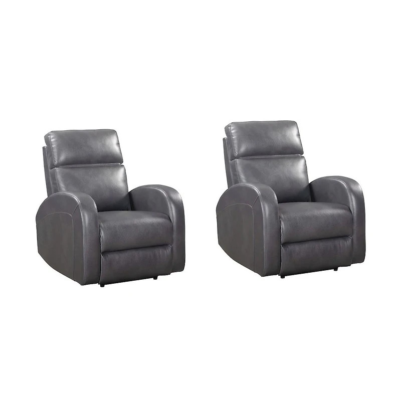 Parker Living Devin - Pebble Grey Power Recliner Two Pack