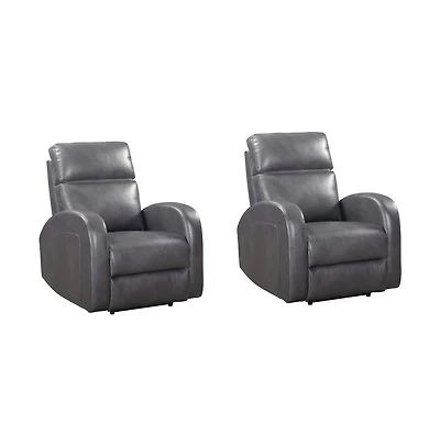 Parker Living Devin - Pebble Grey Power Recliner Two Pack