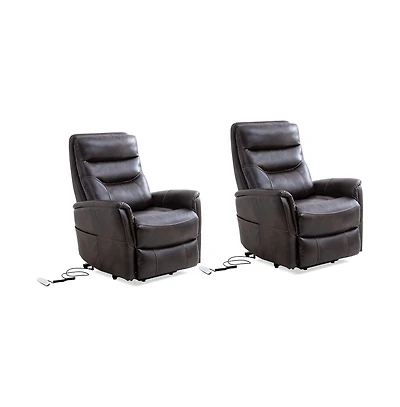 Parker Living Truffle Power Lift Recliner with Articulating Headrest Two Pack