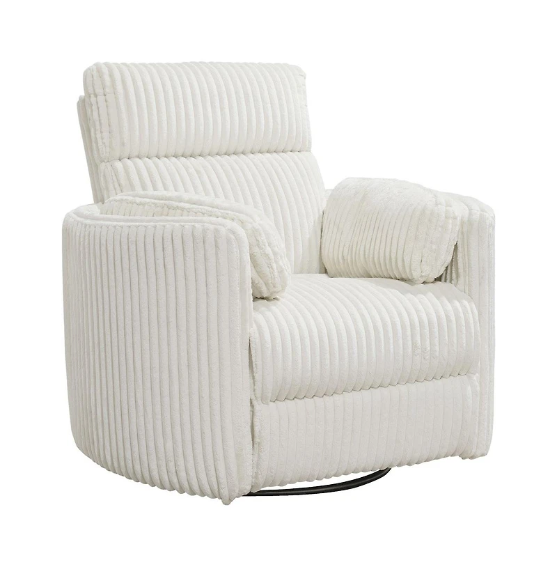 Parker Living Mega Ivory Power Swivel Glider Recliner Two Pack