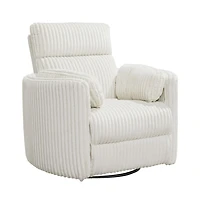 Parker Living Mega Ivory Power Swivel Glider Recliner Two Pack