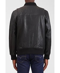 Bagatelle Homme Men's Genuine Leather Bomber Jacket