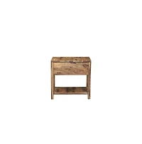Porter Designs Urban Solid Sheesham Wood End Table, Natural