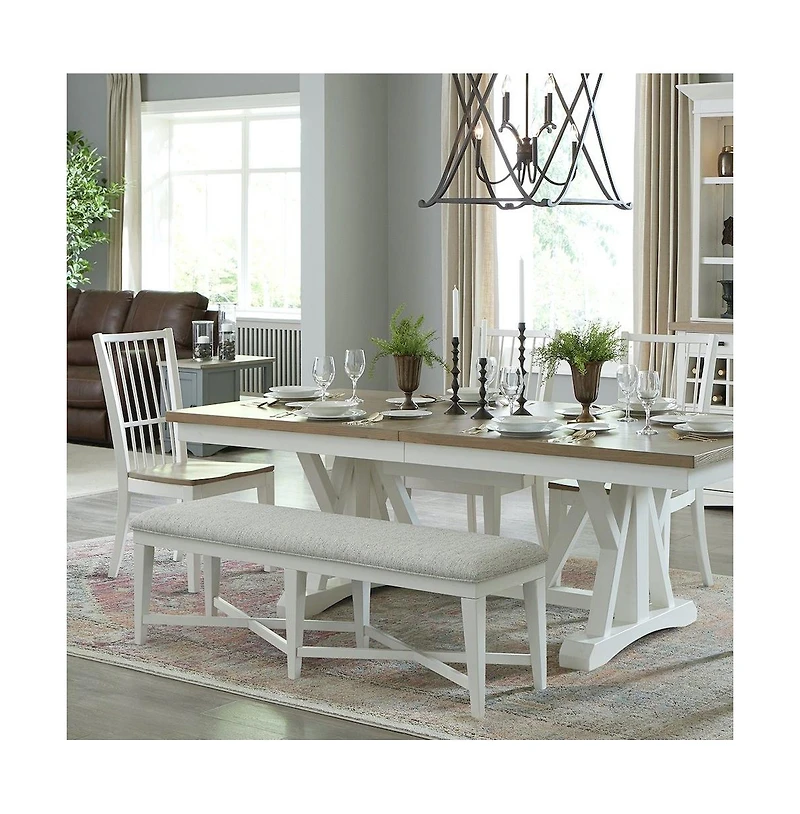 Parker House Furniture Parker House Americana Modern Dining 49 In. Upholstered Counter Bench