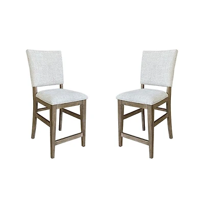 Parker House Furniture Sundance Dining - Sandstone Upholstered Counter Chair Two Pack