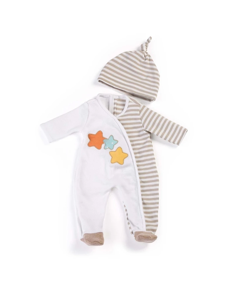 Miniland Gender Neutral Pajamas Outfit for 15 3/4" Baby Doll