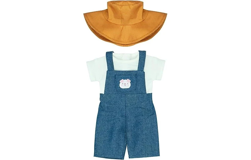 Miniland Careers Collection - Farmer Doll Outfit with Overalls & Hat for 15" Baby Dolls