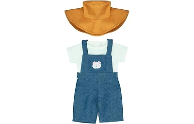 Miniland Careers Collection - Farmer Doll Outfit with Overalls & Hat for 15" Baby Dolls