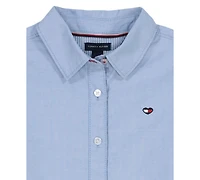 Tommy Hilfiger Girls 7-16 Oxford Button Front Long Sleeve Shirt