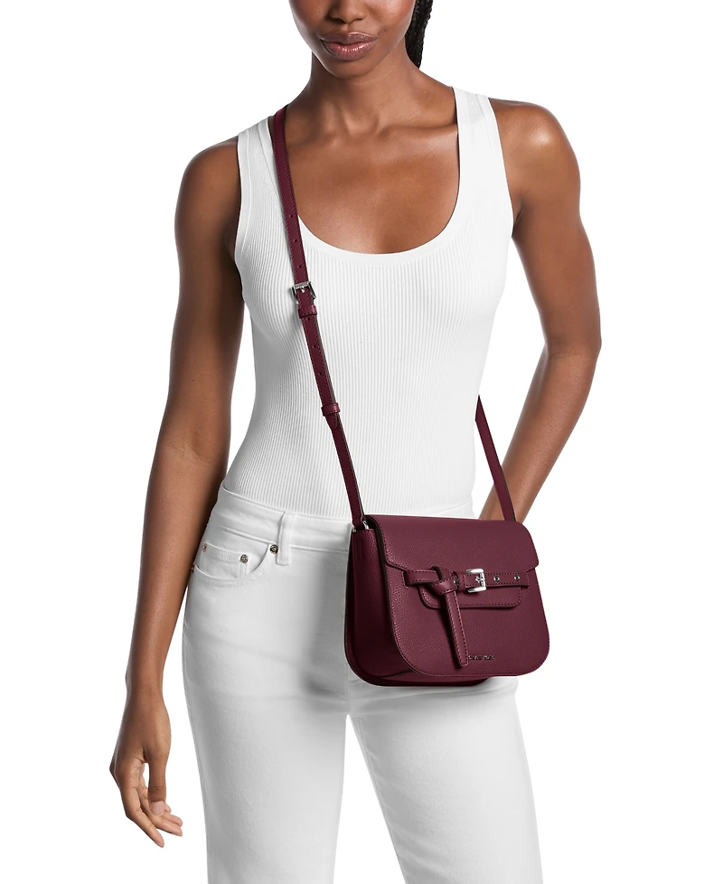 Michael Michael Kors Emilia Small Slip Pockets Saddle Crossbody Bag