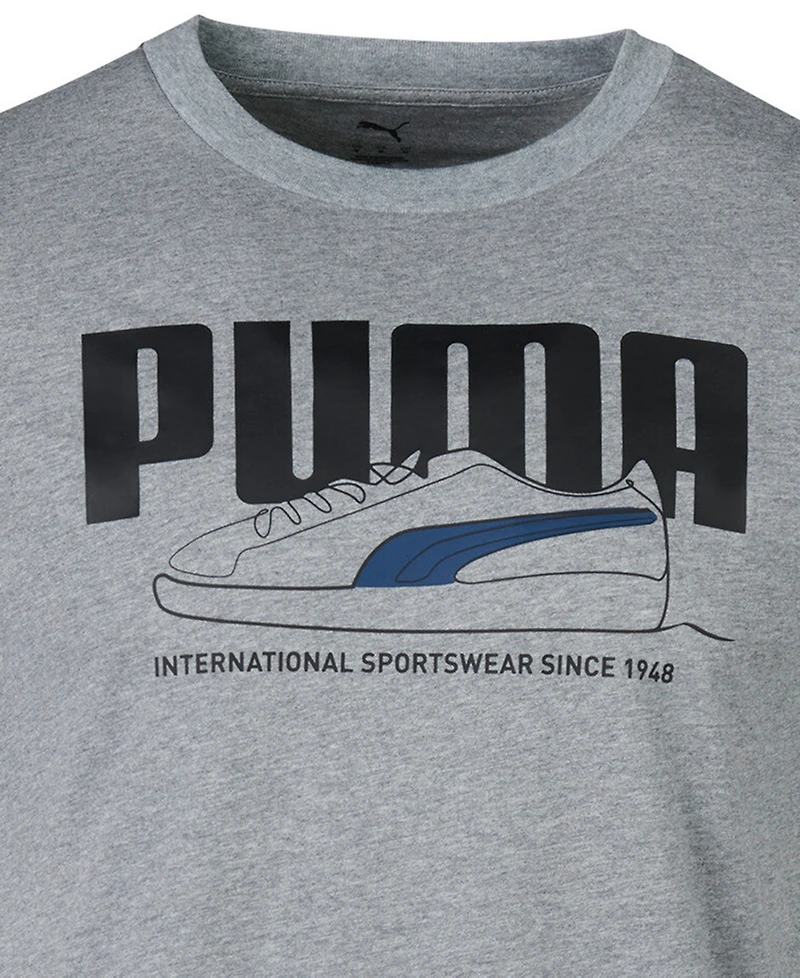 Puma Men's Printed Basket Short Sleeve T-Shirt