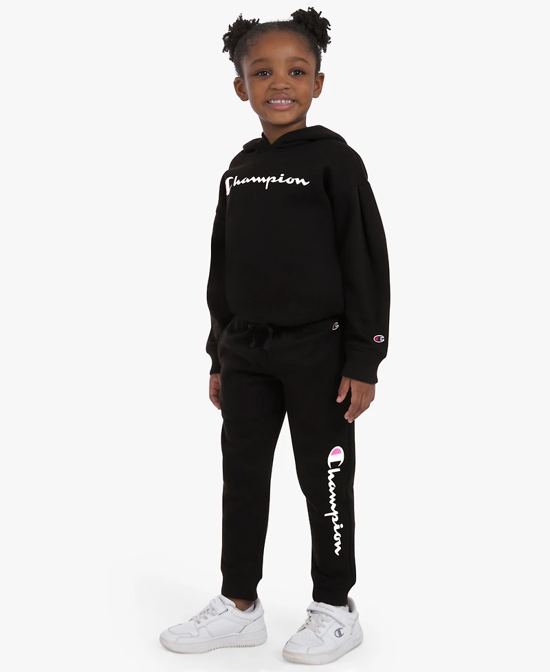 Champion Toddler & Little Girls 4T-6X 2-Piece Pull-On Hoodie and Matching Joggers Set