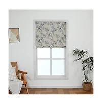 Shadisfy Peacock 100% Blackout Dual Layered Pull-Down Roman Shade for Windows