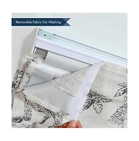 Shadisfy Peacock 100% Blackout Dual Layered Pull-Down Roman Shade for Windows