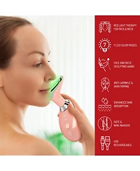 Pursonic Complete At-Home Facial Spa Bundle – Facial Steamer, 7-in-1 Led Light Therapy Device & Hydrocolloid Pimple Patches