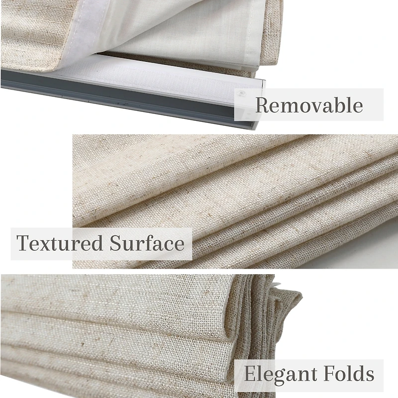 Shadisfy Linen Blend Cordless Roman Blinds
