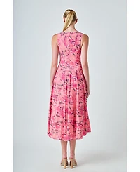 Endless Rose Women's Floral Print Midi Dress