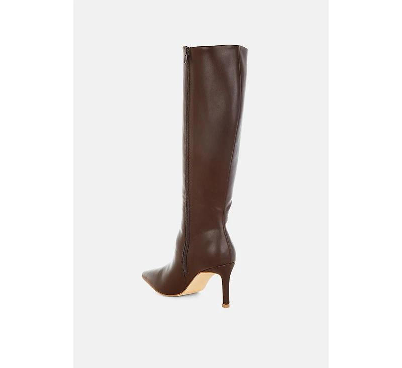 London Rag Skara Faux Leather Calf Boots Women