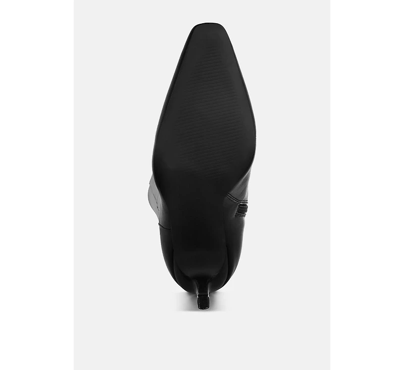 London Rag Skara Faux Leather Calf Boots Women