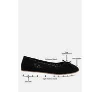 London RagPacer Perforated Leather Ballerinas Women