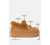 London Rag Zeta Charm Detail Slip On Snow Boots Women