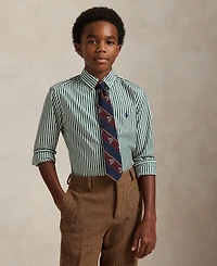 Polo Ralph Lauren Big Boys Plaid Brushed Cotton Oxford Work shirt