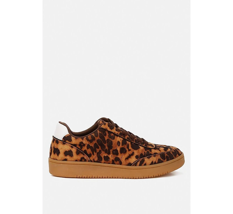 London Rag Prowler Leopard Chunky Sneakers Women