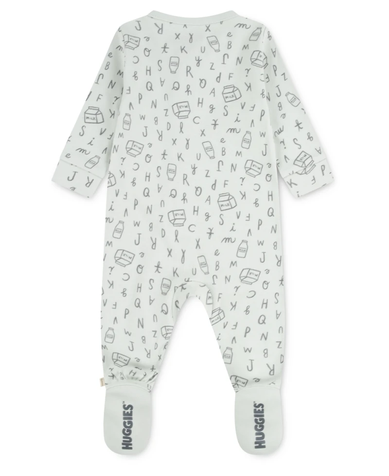 Huggies Baby Boys Full-Zip Sleep and Play Footed Coverall